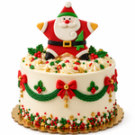 Cortador Natal - Papai Noel Estrela 10cm
