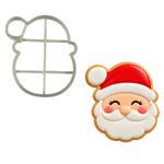 Cortador Rosto do Papai noel para Biscoitos 8cm