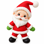 Molde de Silicone Natal - Papai Noel 2 Pçs