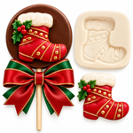 Molde de Silicone Natal - Bota Botinha Papai Noel