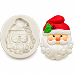 Molde de Silicone Papai Noel para Decorar Natal