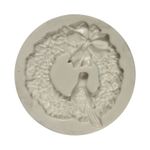 Molde de Silicone Guirlanda Com Pombinha Floral  Para Decorar Natal