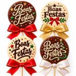 Stencil Estampas Feliz  Natal ou Boas Festas Escolha 1