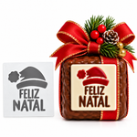Stencil Feliz Natal 4cm para Decorar  Pao De Mel