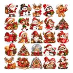 Folha A4 Papel de Arroz Estampas Natal 4cm para Doces