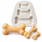 Molde de Silicone Ossos Cachorro  Patrulha 3 tamanhos 