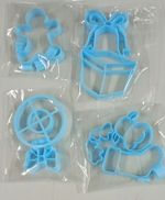 Kit 5 Cortadores Presente Natal 5cm para Doces