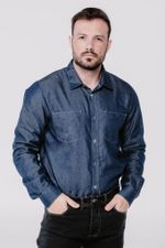 Camisa Manga Longa Jeans