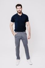 Calça Social Moletom Slim Fit