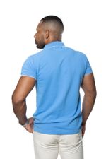 Camisa Polo Piquet com Detalhe Branco