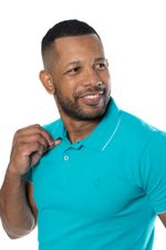 Camisa Polo Piquet com Detalhe Branco