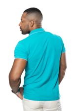 Camisa Polo Piquet com Detalhe Branco