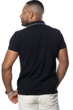Camisa Polo Piquet com Detalhe Branco