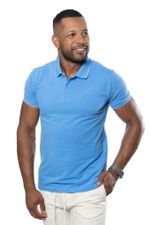 Camisa Polo Piquet com Detalhe Branco
