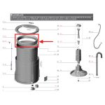 Anel hidro balanceamento Electrolux LES15 LAI17 LAP16 LTM15 LST12 LSW12 LSW15 LTM16 LTP15 LNU15 LTD15 LT15F - A96709703