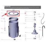 Capa tanque lavadora Electrolux LES13 LAC13 LTD13 LPR13 LPR14 - A13906901