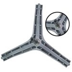Eixo tripé lavadora Samsung WF106 WW10J WW11 - SET-5186A-S