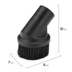 Bocal escova / pincel preto para aspirador de pó redondo 32mm original Electrolux - A13557001
