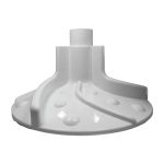 Agitador inferior original lavadora Electrolux LTM15 LTP15 LTP16 LAC16 LDD16 LT15F 15kg 16kg - A99063402 67493622