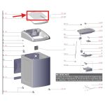 Vidro tampa lavadora Electrolux LES11 - A99097503