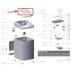Vidro tampa lavadora Electrolux LES13 LTD16 - A99520504