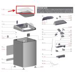 Vidro da tampa lavadora Electrolux LAC11 - A04421901