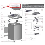Vidro da tampa lavadora Electrolux LAC12 - A04421902