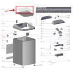 Vidro da tampa lavadora Electrolux LAC13 LPR14 LAC16 LPR17 LAP16 LAI17 - A04786901