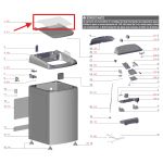 Vidro tampa lavadora Electrolux LWI13 LPE16 - A04786905
