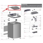 Moldura da Tampa Lavadora Electrolux LAC13 LPR13 LPR14 LAC16 LPR17 LAP16 LAI17 - A06712701