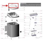 Vidro tampa lavadora Electrolux LED13 LED14 LEE15 - A19959301