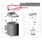 Moldura da Tampa Lavadora Electrolux LED15 LED17 - A21660501