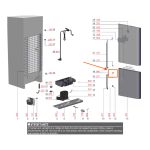 Fixação Complemento Cinza Frezzer Electrolux DB53X IB53X  - A99295201