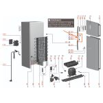 Suporte Superior Branco Refrigerador ElectroluxDF36A DF36A DFN42 - 67401599
