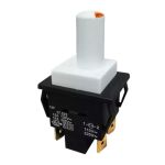 Interruptor Branco com Lampada Laranja Freezer Electrolux FFE24 FE26 - 64491702