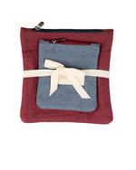 Kit Avião | Higiene e Docs | Cinza Blue & Vinho