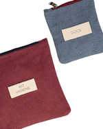 Kit Avião | Higiene e Docs | Cinza Blue & Vinho