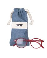 Porta Óculos com Cordão | Cinza Blue