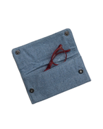 Porta Óculos Envelope | Cinza Blue