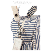 Bolsa Baby | Listrado Azul Marinho