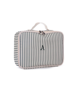 Kit Necessaire Maletinha | Listrado Verde Escuro
