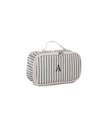 Kit Necessaire Maletinha | Listrado Verde Escuro