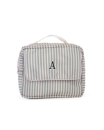 Necessaire 2 Zíperes | Listrado Verde Menta