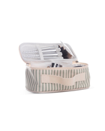 Necessaire Maquiagem | Listrado Verde Menta
