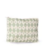 Bolsão Necessaire | Losango Verde Menta