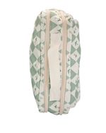 Necessaire 2 Zíperes | Losango Verde Menta