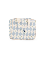 Necessaire 2 Lados | Losango Azul Claro