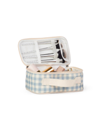 Necessaire Maquiagem | Xadrez Azul Claro