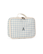 Kit Necessaire Maletinha | Xadrez Azul Claro