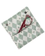 Porta Óculos Envelope | Losango Verde Menta